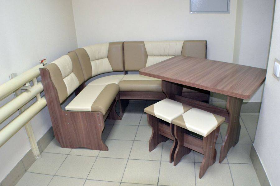 кухонный уголок уют 2, ясень шимо темный, к/з капучино + молочный в Вологде