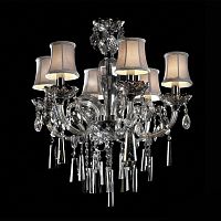 люстра md102743-6a от illuminati прозрачная/бежевая/ хром в Вологде
