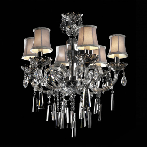 люстра md102743-6a от illuminati прозрачная/бежевая/ хром в Вологде