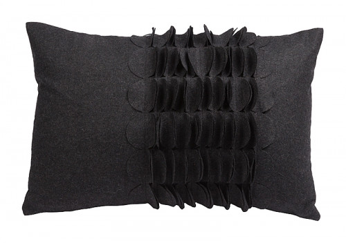 подушка с объемным узором giselle dark gray в Вологде