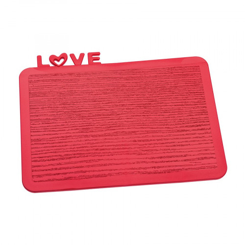 разделочная доска happy board love, красная в Вологде