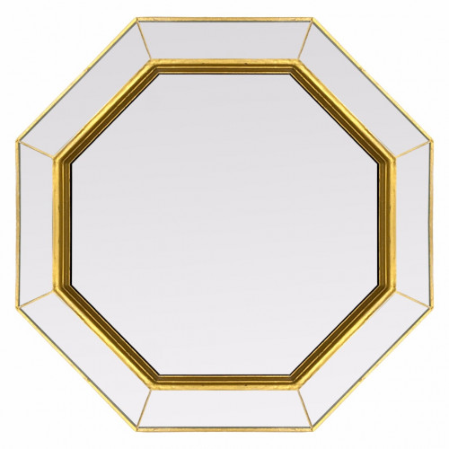 зеркало золотое венецианское восьмиугольное espresso gold в Вологде