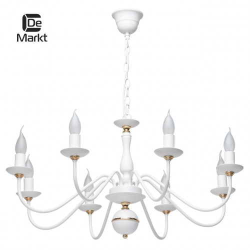 подвесная люстра de markt свеча 301018608 белая в Вологде