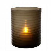 подсвечник стеклянный коричневый ручной работы vanity fair от eichholtz, 39 см в Вологде