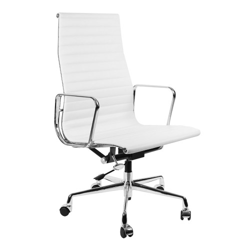 кресло eames style белая кожа в Вологде