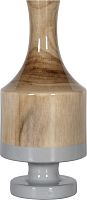 ваза настольная rustic chic wood grey в Вологде