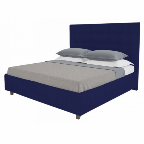 кровать двуспальная 160х200 синяя royal black в Вологде