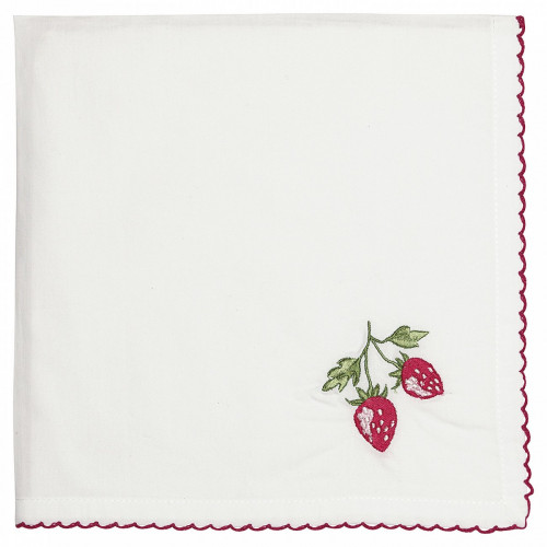 салфетка strawberry red w/embroidery в Вологде