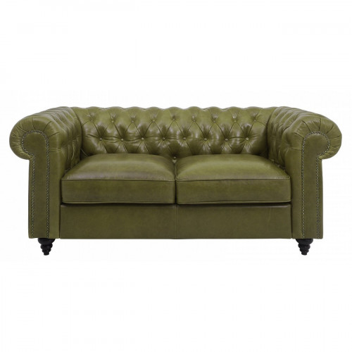 диван chester classic двухместный прямой оливковый в Вологде