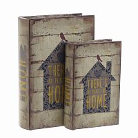 шкатулкикниги, набор из 2 шт. коричневого цвета в Вологде