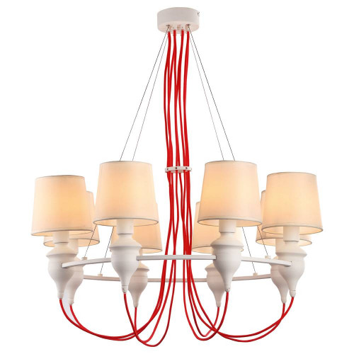 подвесная люстра arte lamp sergio a3325lm-8wh в Вологде