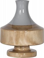 ваза настольная rustic chic vase grey wood в Вологде