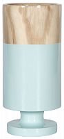 ваза настольная rustic chic tube wood blue в Вологде