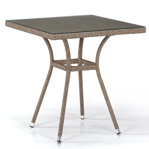 стол из иск. ротанга t282bnt-w56-70x70 light brown в Вологде