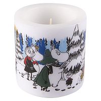 свеча большая moomin зимний лес, 8 см в Вологде