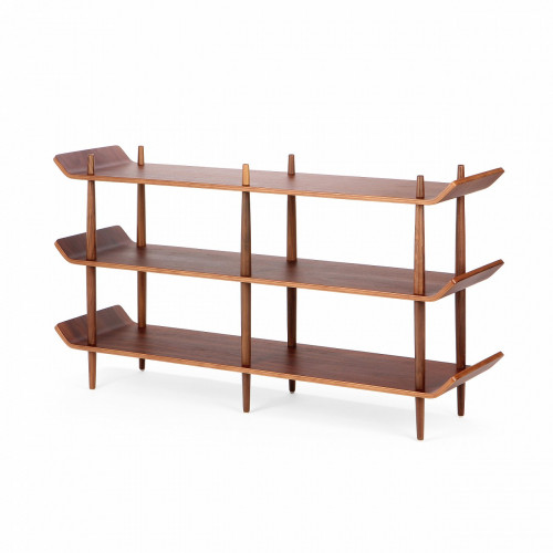 стеллаж bentwood двойной темно-коричневый в Вологде