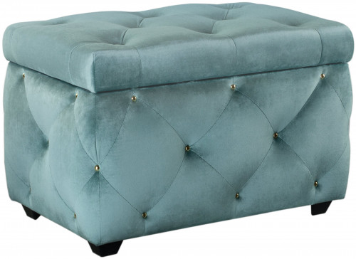 сундук leset classic-е64 велюр yd-25b бирюзовый/ножки пластик в Вологде