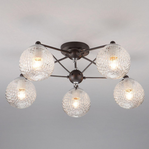 потолочная люстра eurosvet karo 70077/5 графит в Вологде