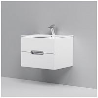 тумба под раковину am.pm spirit m70fhx0602wg33 подвесная, ящики с доводчиками, 60 см, белый глянец в Вологде