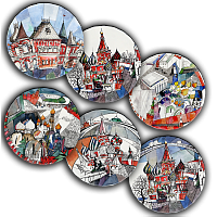 сет тарелки московия dream (6 шт.) в Вологде