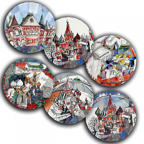 сет тарелки московия dream (6 шт.) в Вологде