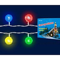 светодиодная гирлянда «шарики» 280см rgb (07921) uniel uld-s0280-020/dta rgb ip20 balls в Вологде