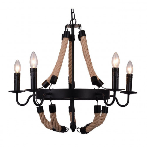 подвесная люстра arte lamp marsiglia a8956lm-5bk в Вологде