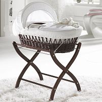 колыбель-переноска gift wicker moses basket темная, белое белье в Вологде