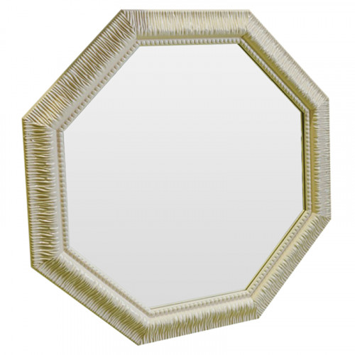 зеркало восьмиугольное бежевое с резьбой cozy beige в Вологде