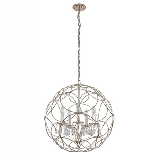подвесная люстра crystal lux aria sp5 silver в Вологде
