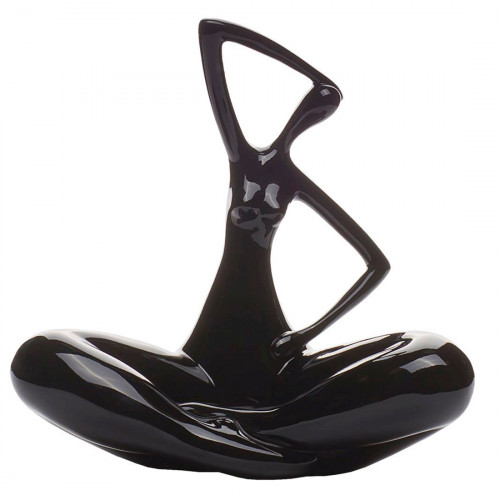 статуэткаженщина 25х28х13 черная в Вологде