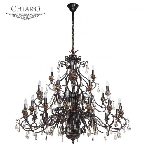 подвесная люстра chiaro версаче 254018828 коричневая в Вологде