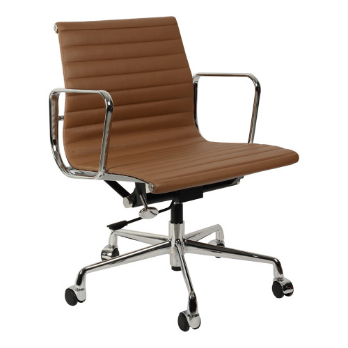 кресло eames style коричневая кожа в Вологде