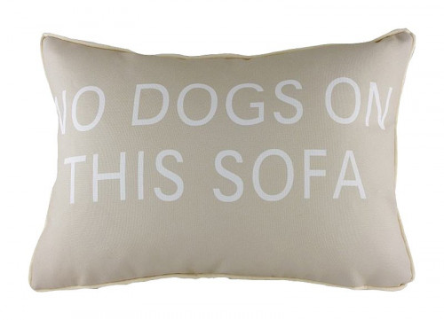 подушка с надписью no dogs on this sofa в Вологде