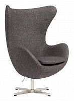 кресло egg chair кашемир серое в Вологде