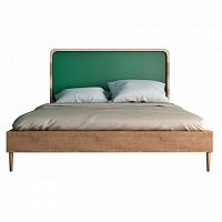 кровать деревянная двуспальная 180х200 зеленая ellipse в Вологде