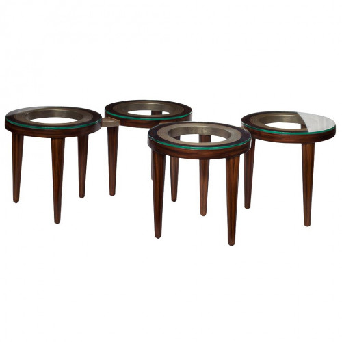 стол журнальный bennie i коричневый, прозрачный в Вологде