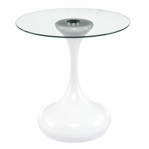 стол стеклянный журнальный lugo белый в Вологде