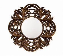 зеркало круглое большое в резной раме round leaf в Вологде