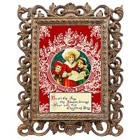 репродукция старинной рождественской гравюры christmas day в Вологде