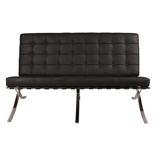 диван barcelona style loveseat sofa прямой черный в Вологде