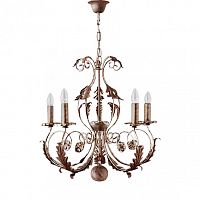 люстра 4962/5_v0580 от mm lampadari коричневая в Вологде
