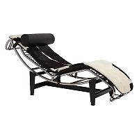 шезлонг chaise longue lc4 черно-белый в Вологде