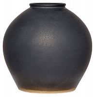 ваза керамическая объемная 26 см antiqued черная в Вологде
