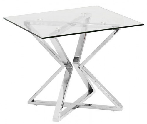 стол журнальный cube silver хром в Вологде