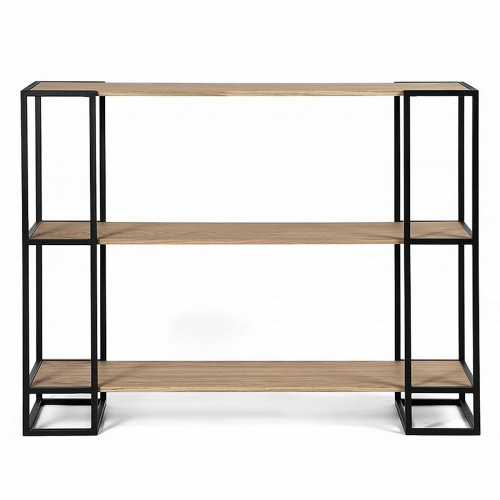 стеллаж smolling 3 black темный дуб в Вологде