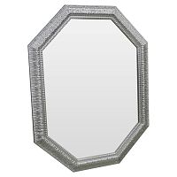 зеркало серебряное восьмиугольное вытянутое с декором silver luxury в Вологде