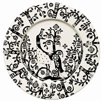 тарелка taika черно-белая в Вологде