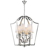 люстра presidential 6 от delight collection белая/никель в Вологде