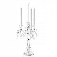 канделябр стеклянный на 4 свечи gritti palace от eichholtz, 49 см в Вологде